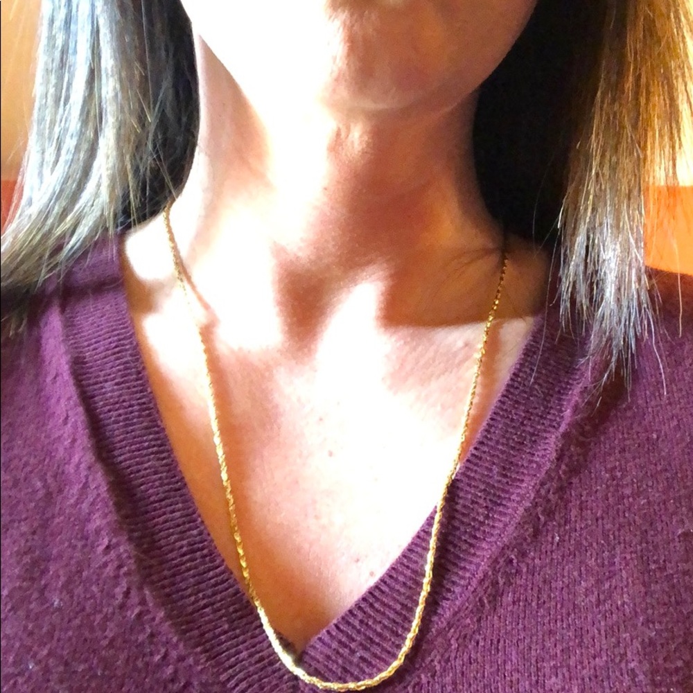 Sale! $20 Stamped 925 Gold 24in chain